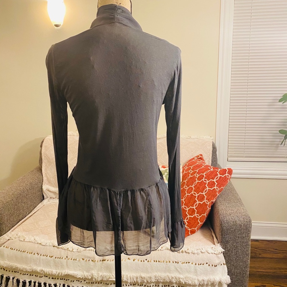 Ruffle cardigan